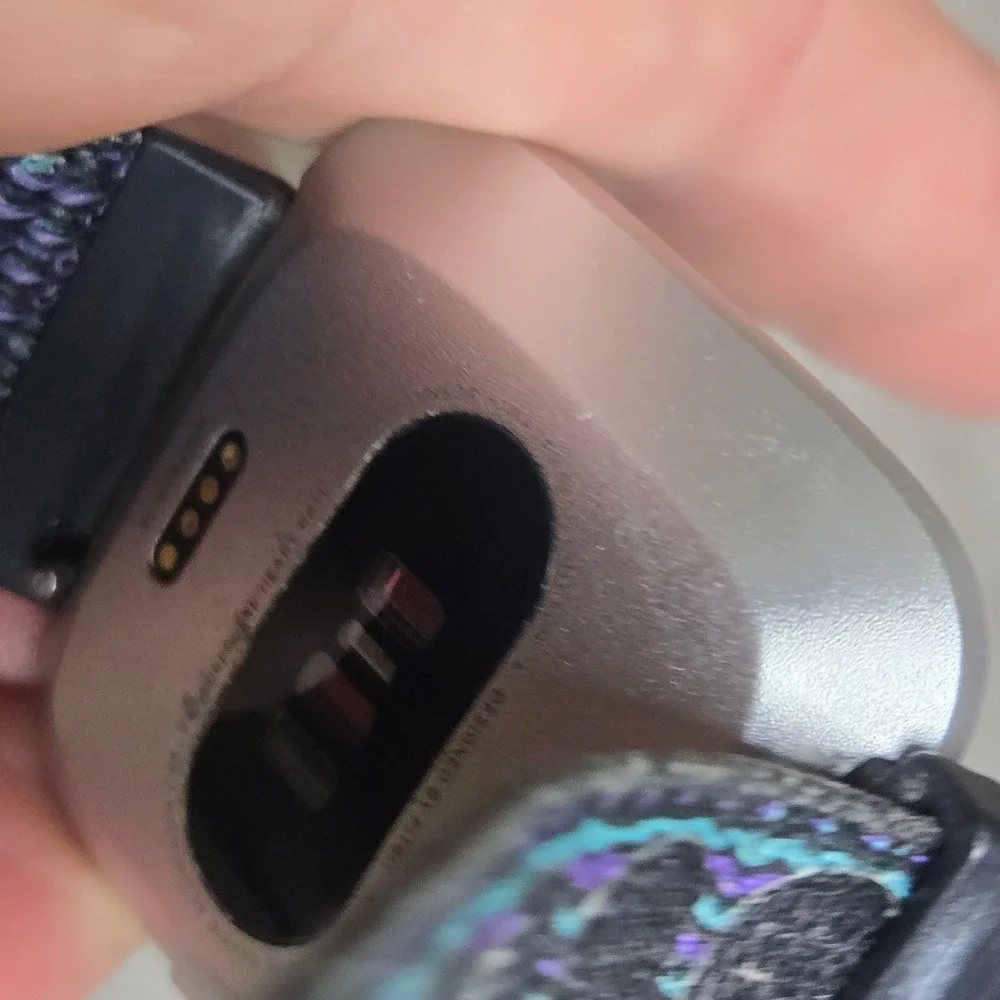 Fitbit Versa Lite Smart Watch Activity Tracker Gray LARGE Band FB415 SE